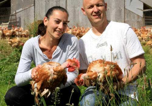 Sandrine et Patrice Guégan ferme de Keryvon